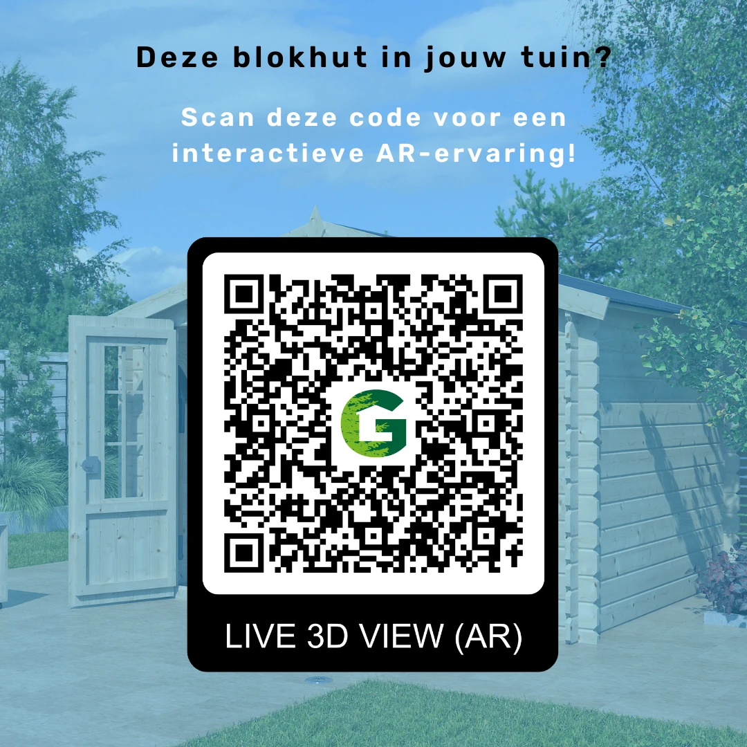 Woodlands Blokhut Q Line 360 x 300 cm - Afbeelding 6